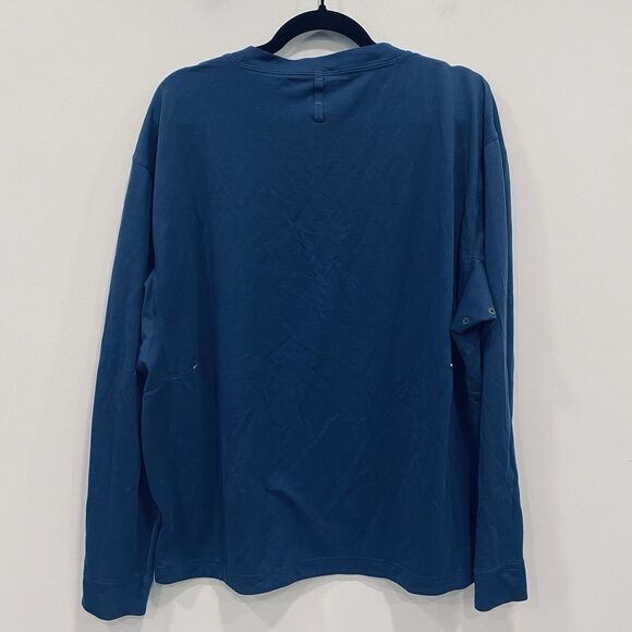 Lululemon XL Blue License To Train Better Each Day Long Sleeve Shirt Gym Sports - Picture 2 of 16